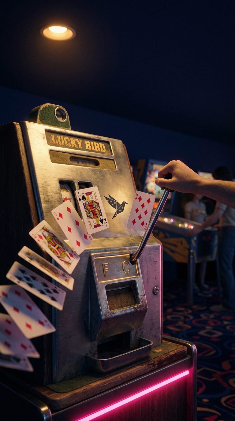 Spieler am Schreibtisch mit Casino-Spiele auf dem Bildschirm